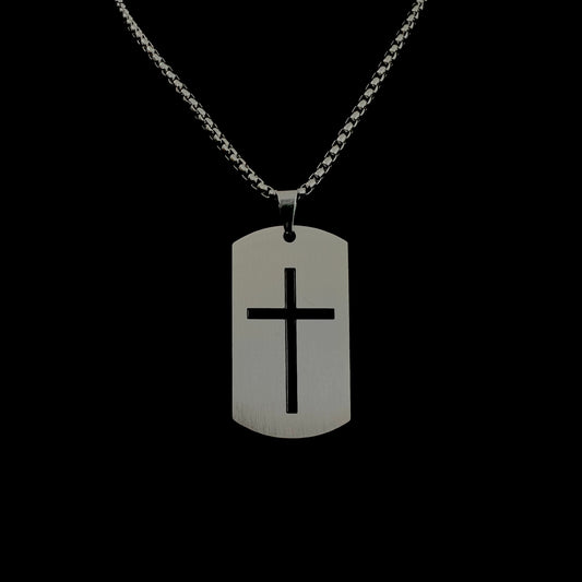 Joshua 1:9 Dog Tag Necklace